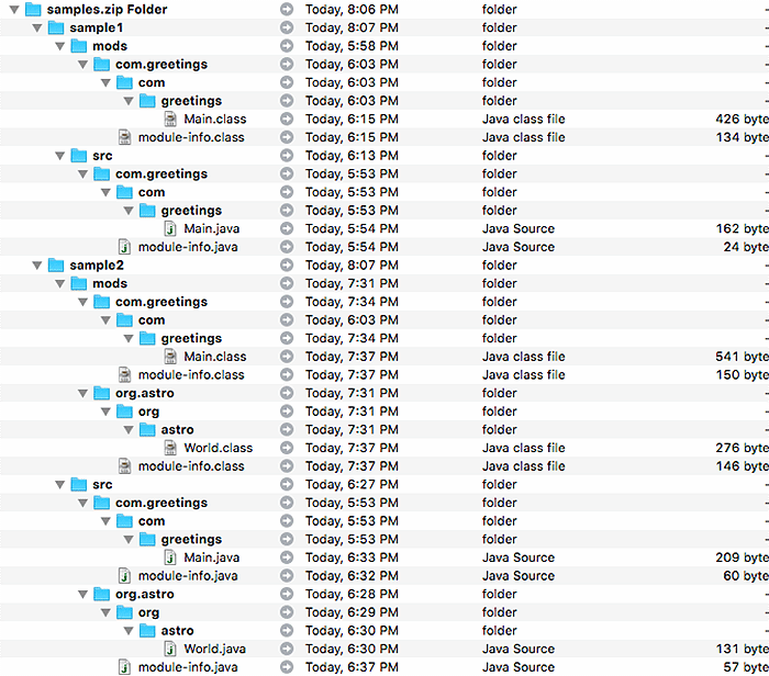 Figure 2. The results of compiling sample1 and sample2.